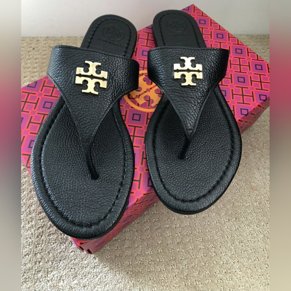 Tory Burch Designer Laura Sandals Thong Flip flops size 7
